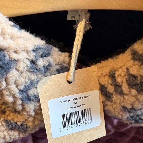 Marlot Paris - Filippa Velvet Coat - Plum - Picture 6 of 7